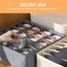 Mesh Underwear Organizer Box - 3-Layer Drawer Storage For Bras, Socks & Lingerie (Space-Saving, Foldable, Closet & Dresser Organizer)_voghion.com