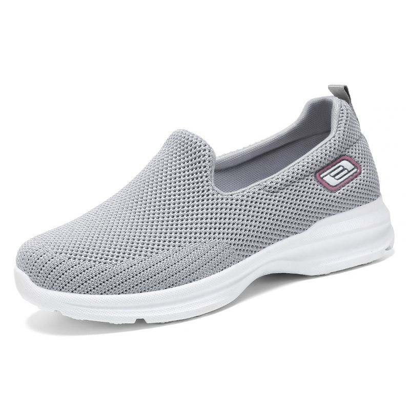 Women's shoes Breathable light comfortable casual shoes flying woven shoes_voghion.com