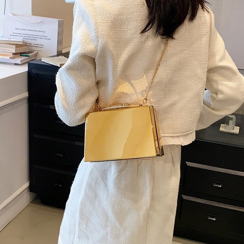 Women's bag, niche, high-end sense, ins handbag, 2023 new acrylic box chain, crossbody small square bag_voghion.com