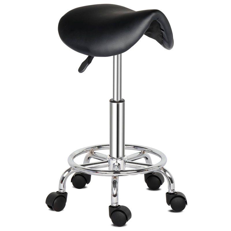 Sattelhocker Ha Ha Füße Rotation Barhocker Schwarz_voghion.com