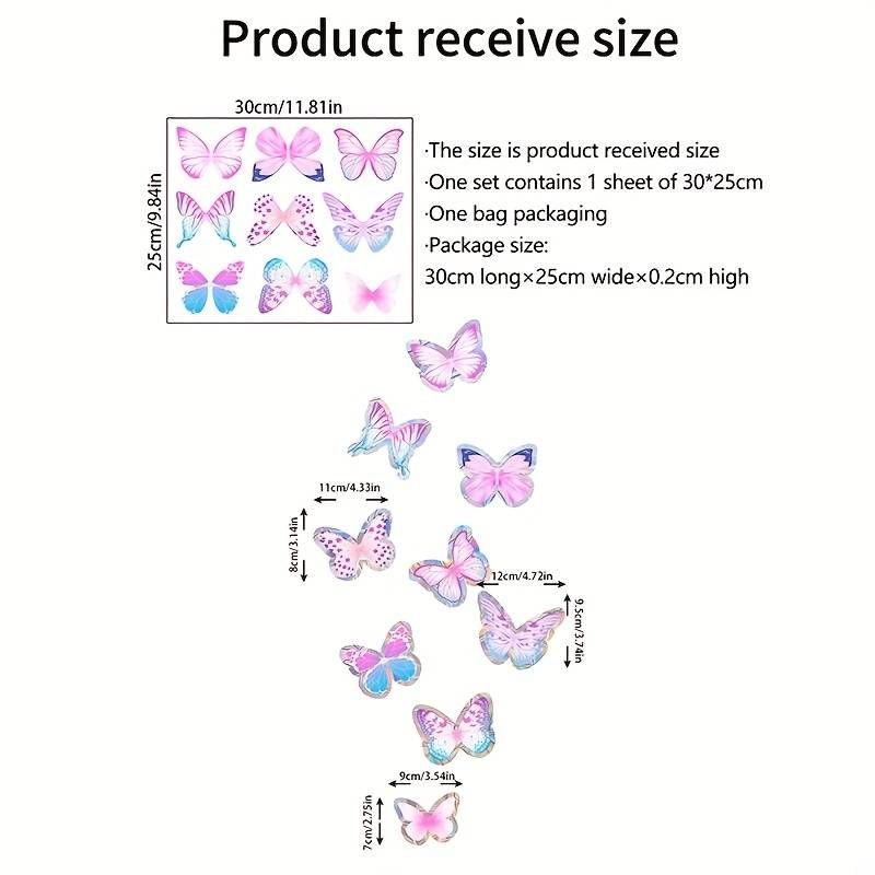 1 Colored Butterfly Wall Sticker, Made Of PVC Material, Self-adhesive, Suitable For Living Rooms, Glass Surfaces, Easy To Remove_voghion.com