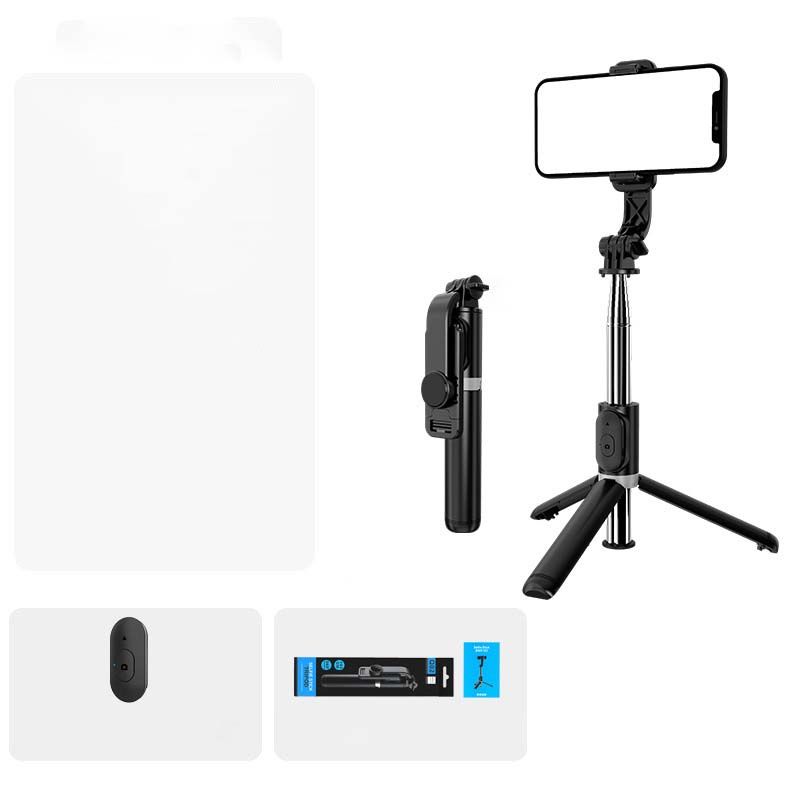 Selfie Stick 1030mm With Wireless Bluetooth LED Fill Light Extended Tripod With Remote Shutter For Android IOS Cellphone_voghion.com