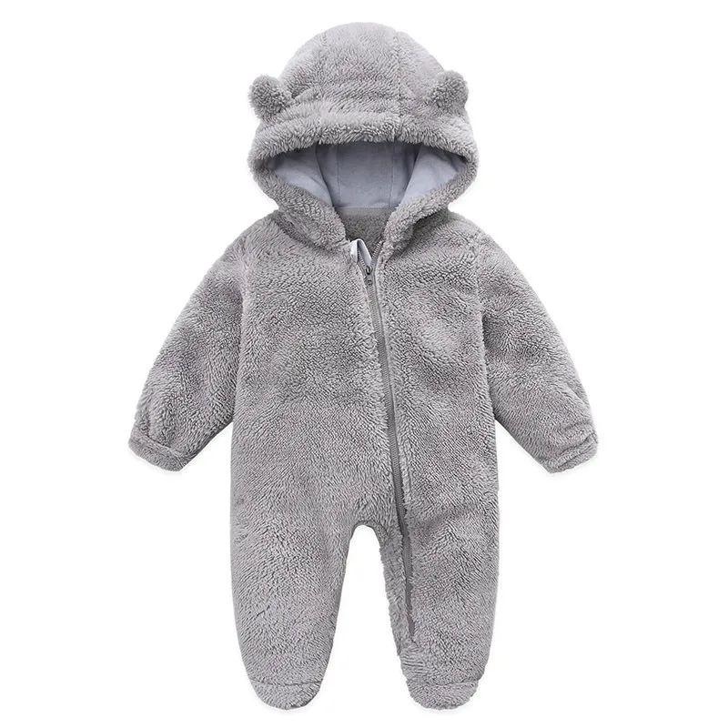 Kids Clothing bunny hooded jumpsuit baby crawling clothes_voghion.com