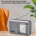 Portable Battery Operated Broadcast With Earphone Jack DSP Radio 360 Degree Rotating Antenna For News Entertainment_voghion.com