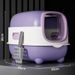 Cat Supplies Cat Litter Box Extra Large Huge Cat Toilet Ultraviolet Sterilization Fully Enclosed Cat Litter Box Cat Feces Box_voghion.com