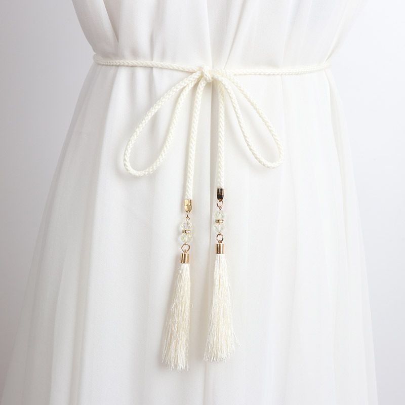 Catena per cintura con fiocco lungo, versatile e sottile, in stile antico coreano, stile Hanfu_voghion.com