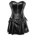 Palace fashion split suit corset Women's PU body shaper wholesale_voghion.com