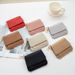 Women's Magnetic Buckle Wallet Short Stylish Multi Card Card Holder Ultra Thin Solid Color Coin Purse_voghion.com