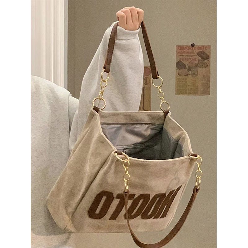 Single shoulder canvas college students in class, for women, large capacity 2024 new summer high-end sensory and_voghion.com