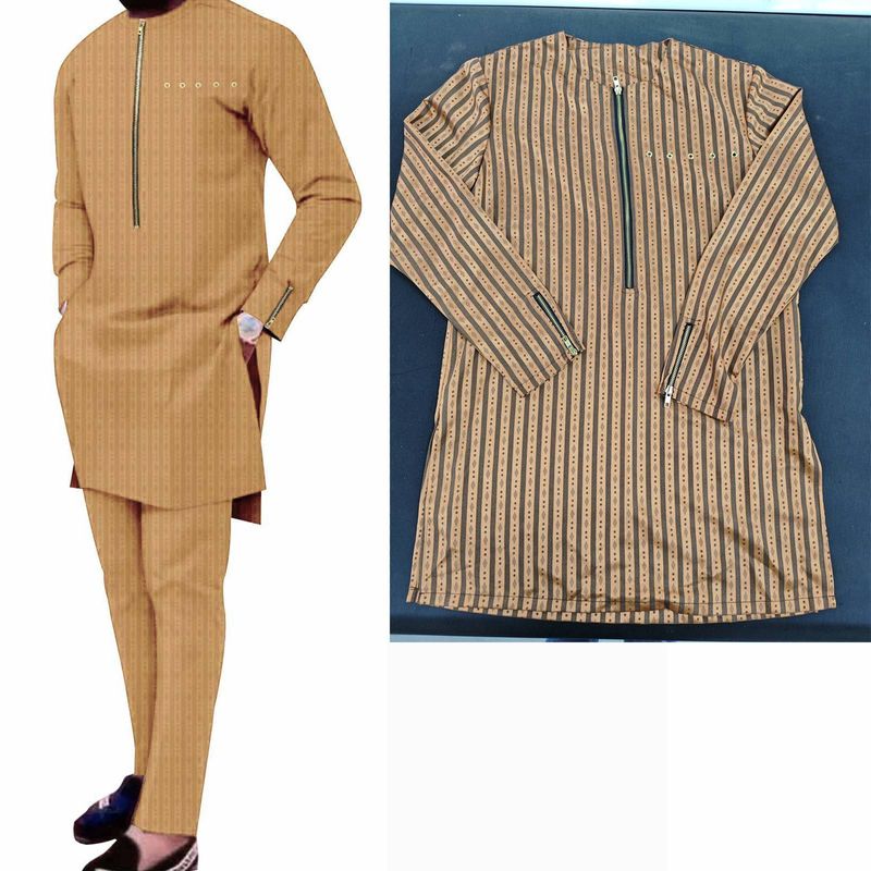 Men's clothing African ethnic men's casual suit_voghion.com