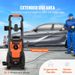 Hose GPM Power Ft Pressure 2150 Nozzles PSI 26 Washer Electric Foam To 1800W Quick Washer Max. 1.8 Connect Portable W Cannon 4_voghion.com