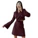 French Style Short Blazer Top High Waist Skirt Two-Piece Set For Women 2023 Autumn Winter New Niche High-End Feel_voghion.com