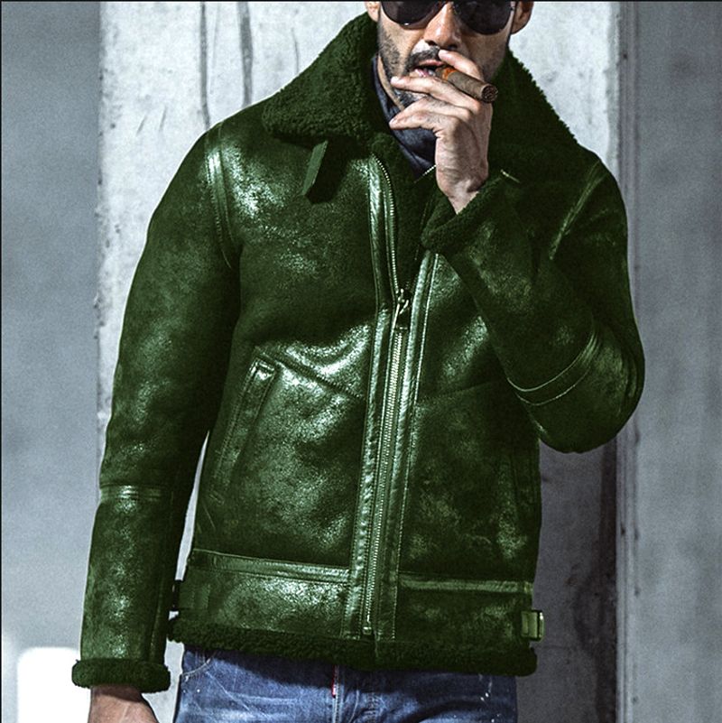 Winterneuheiten für Herren mit integrierter, verdickter Lammfelljacke in mehreren Farbcodes_voghion.com