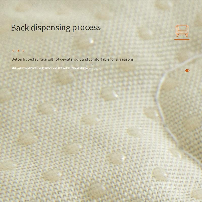 Housse de couette matelassée à ultrasons - Motif feuilles botaniques avec points en silicone antidérapants Literie toutes saisons, respirante et_voghion.com