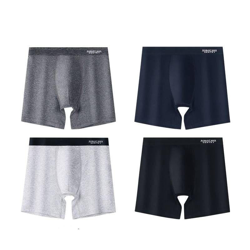 Erkek İç Çamaşırı Genişletilmiş Külot Boxer Külot Saf Pamuk Spor Rahat Pamuklu Boxer Külot Şort_voghion.com