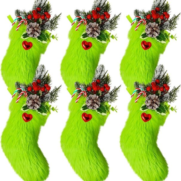 Weihnachten Neue Weihnachten Tag Atmosphäre Party Plüsch Weihnachten Strümpfe Dekoration Geschenk Requisiten Ornamente_voghion.com
