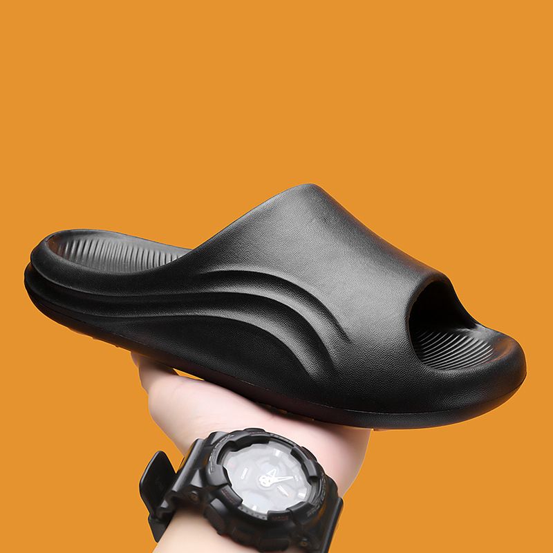 New Men's Solid Color Soft Bottom Non Slip Home Outdoor Bathroom Summer Leisure Wear Resistant One Line Drag_voghion.com