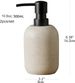 Beige Resin Soap Dispenser Set - Countertop Lotion Bottle_voghion.com