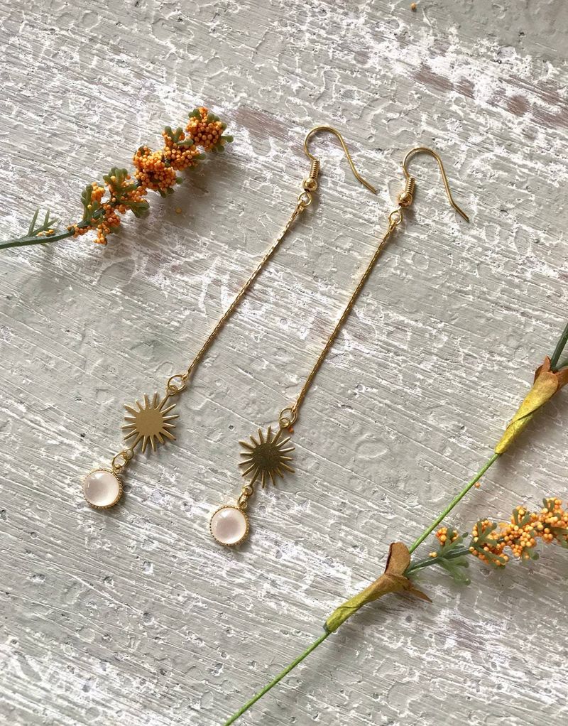 Gancio per orecchini con perla e nappa gioiello sole_voghion.com