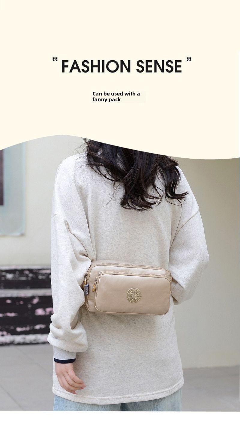 Bolsa de peito impermeável, bolsa de pano com pingente de macaco fofo_voghion.com