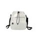 Folded drawstring bag, nylon shoulder bag, fashionable and niche crossbody bag, casual and versatile phone bag_voghion.com
