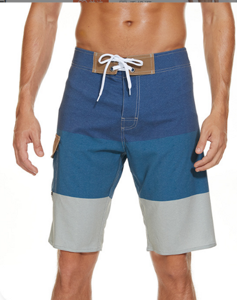 Men's beach waterproof quick drying material swimming pants, surfing pants, five point shorts, fitness pants, casual loose beach pants_voghion.com