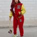 Women's Clothing baseball uniform suit letter two piece suit_voghion.com