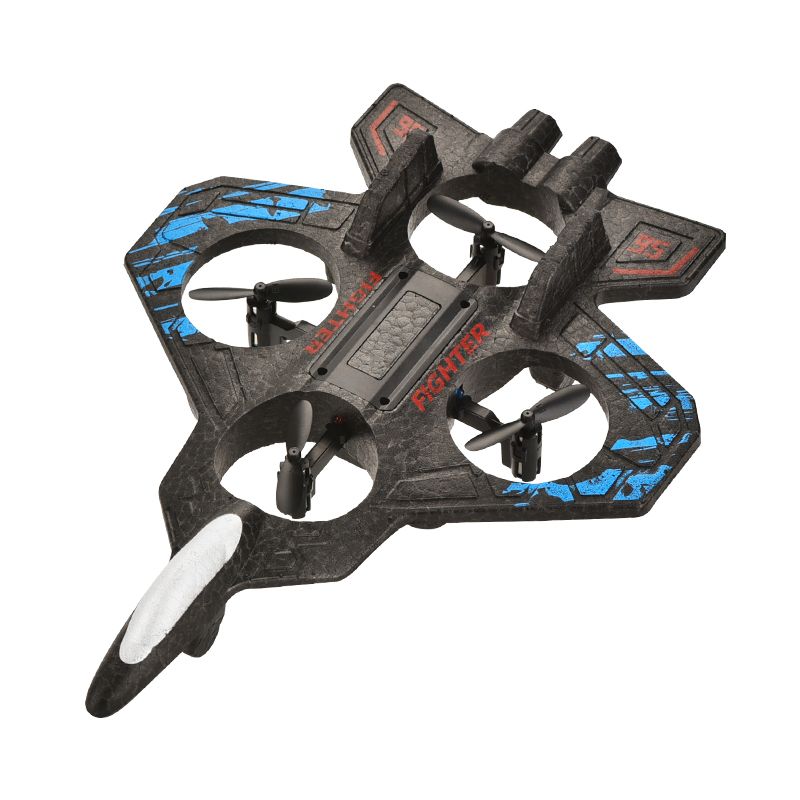 RC-Flugzeugdrohne für Kinder, Erwachsene und Anfänger, ferngesteuertes Flugzeug mit LED-LED-Funktion und automatischer Schwebefunktion, Kampfjet-Spielzeug_voghion.com