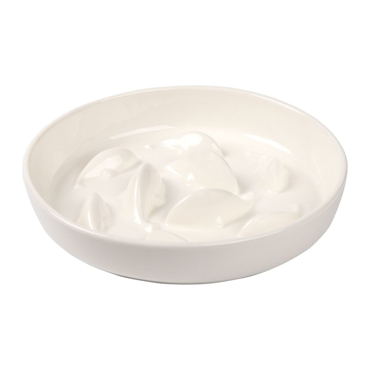 Keramik-Futternapf mit Anti-Erstickungs-, Anti-Auslauf- und Kippschutz für Katzen_voghion.com