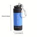 Lot de 2 mini lampes de poche portables rechargeables par USB, porte-clés, lampe de camping ultra lumineuse, fournitures d'extérieur_voghion.com