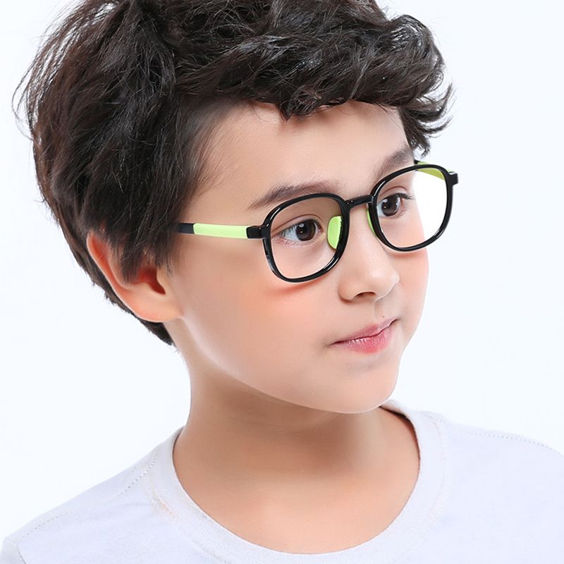 2023 New Colored Children's Primary School Students Two tone Light Soft Matching Myopia Frame Glasses for Boys and Girls_voghion.com