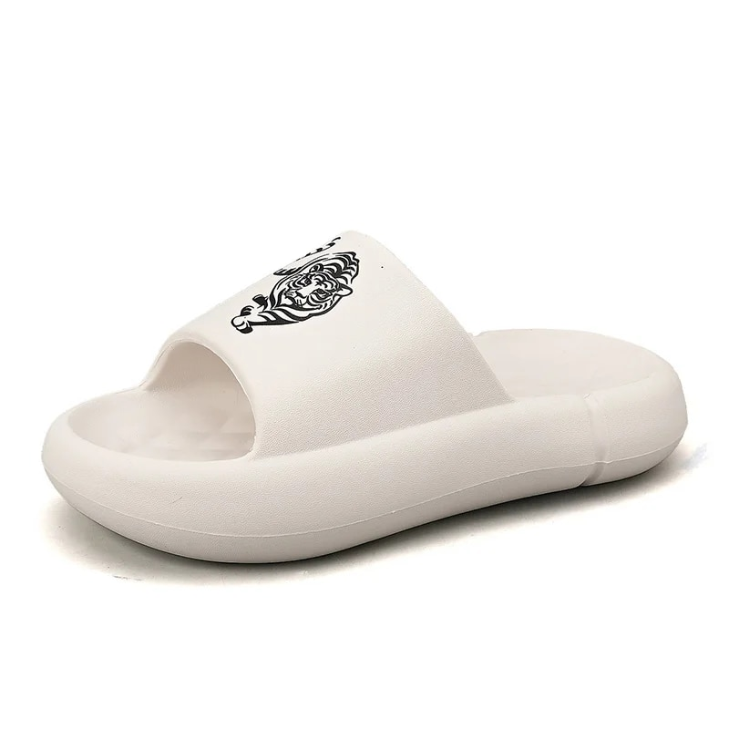 Tofflor för kvinnor och män Halkfria mjuka skumsliders med tjock sula Slip Bekväm tofflor för inomhus utomhus_voghion.com
