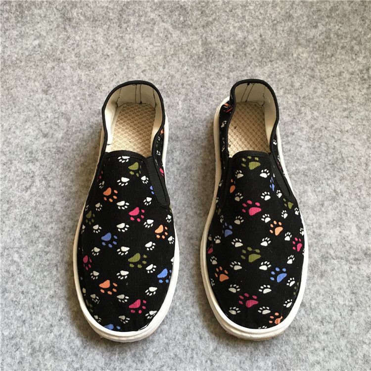 Xishan Handgefertigte Cordschuhe mit einfarbiger Sehnensohle_voghion.com