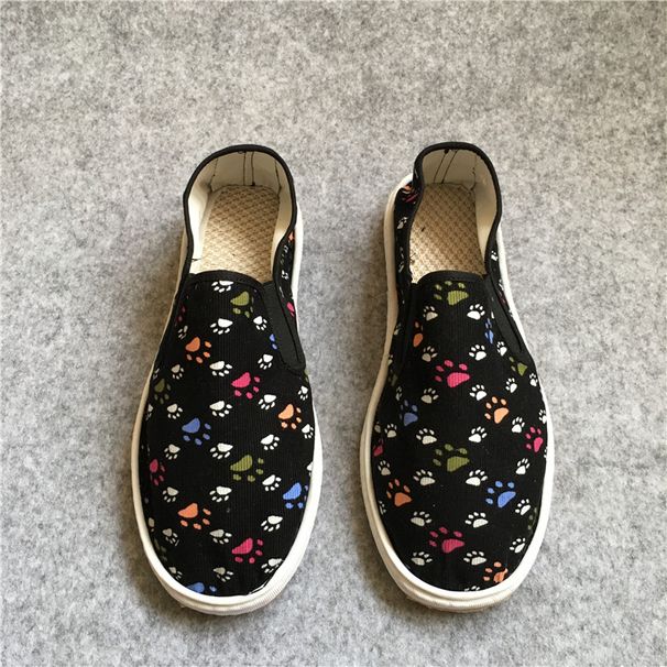 Xishan Handgefertigte Cordschuhe mit einfarbiger Sehnensohle_voghion.com