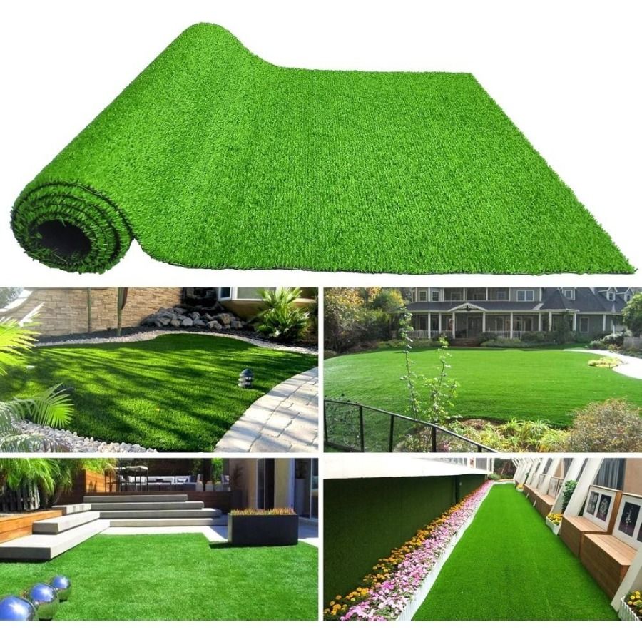Lawn Turf Artificial Turf Professional Terrace 3FT Artificial Large Outdoor Drainage *32FT Mat Carpet Dog With Holes Pet Carpet_voghion.com