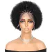 Ombre Afro Kinky Kudrnaté Paruky z lidských vlasů s copánky 8 palců 13x4 HD Transparentní krajka Krátká pružná kudrnatá bob paruka pro ženy_voghion.com