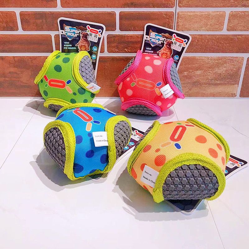Special price pet hexagonal sound ball dog toy self high ball, bite resistant grinding teeth interactive training_voghion.com