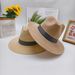 Cappello estivo da uomo e da donna, con tesa larga, Fedora Jazz, protezione solare, fresco, per esterni, di mezza età e in paglia_voghion.com