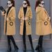 Women's Clothing Fashion Hooded Fleece Coat - Longline Zip-Up Jacket With Pockets, Soft Polyester Outerwear Fall Winter Spring Casual Commuter Style_voghion.com