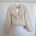 "Oversized Faux Fox Fur Coat – Stylish Cropped Jacket With Notched Lapel & 3D Embellishments (XS-2XL)"_voghion.com