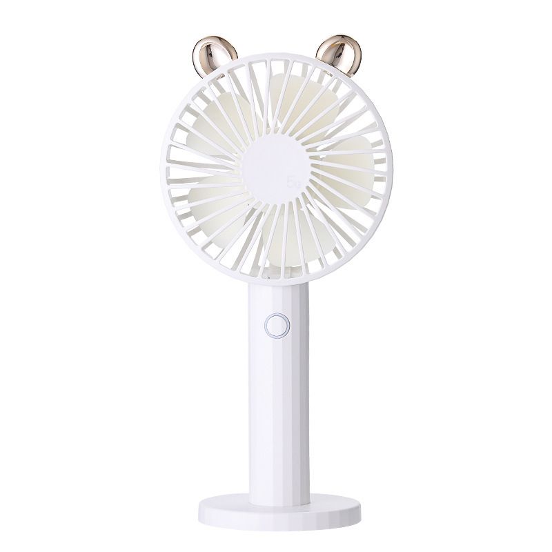 Ice Cooling Handheld Fan - High-Speed Turbo USB Rechargeable With Digital Display, Portable For Office & Outdoor_voghion.com