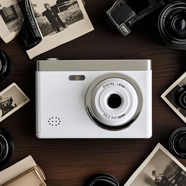 Dual-Sensor HD Digital Travel Student Campus CCD Affordable Photo Selfie Camera_voghion.com