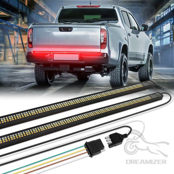 60" Tailgate Bar Tail Brake Light LED Strip Stop Bulb Auto Turn Signal Running Lamp_voghion.com