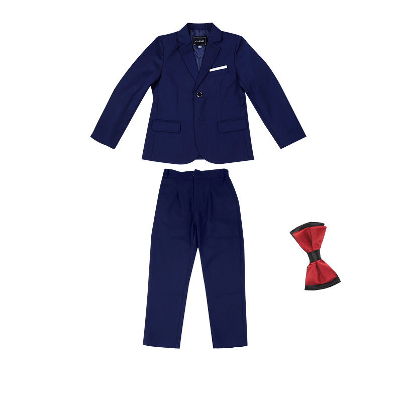 Ropa para niños Trajes para niños Otoño 2024 nuevos y elegantes trajes de color sólido para niños vestidos de boda para niñas de un año para entrega_voghion.com