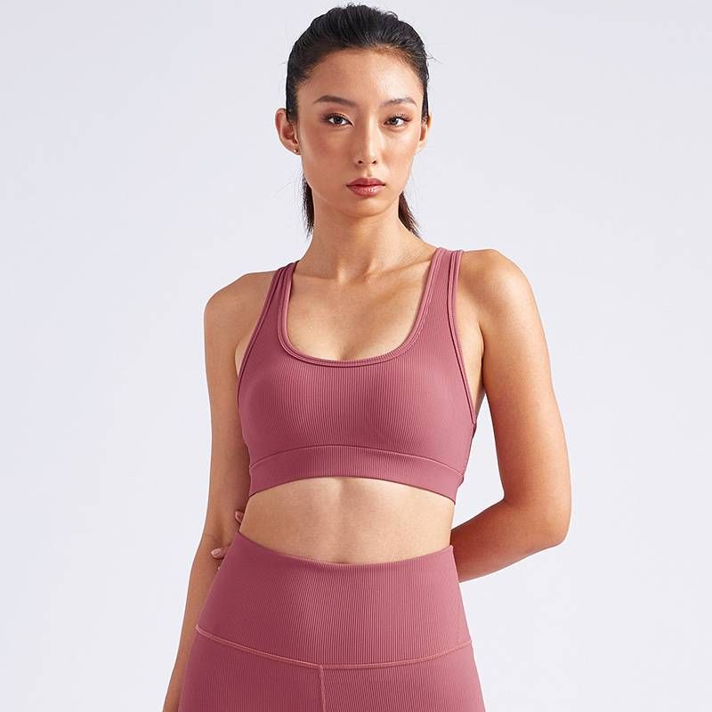 Sutien sport NOKO dinamic pentru yoga pentru femei, cu pernuțe pentru piept, rezistent la șocuri, spate frumos, sâni laterali, croială slim, haine de fitness cu spate îngust, topuri de antrenament_voghion.com