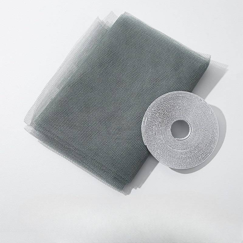 Zelfklevend magnetisch muggenhor zonder gereedschap, eenvoudig te installeren, doe-het-zelf insectenwerend gaas met klittenband voor deuren en ramen_voghion.com