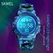 Kids Digital Watch With Colorful LED Light - 30M Waterproof Military Camo Sports Watch For Boys Girls (Blue/Green Camo)_voghion.com