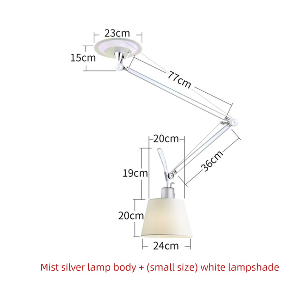 Italienische Schwenkarm Artemide verstellbare Pendelleuchte Vintage Designer für Arbeitszimmer und Esszimmer_voghion.com