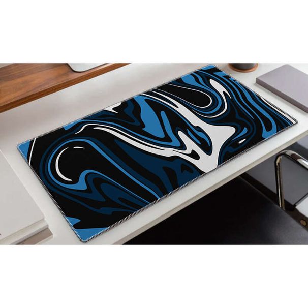 Unschlagbare Qualität Abstrakte Flüssigkeit Kalter Wind Spieltische Mauspad Extra Groß Verdickt Schmutzabweisend Wasserdicht Marmor Morandi_voghion.com