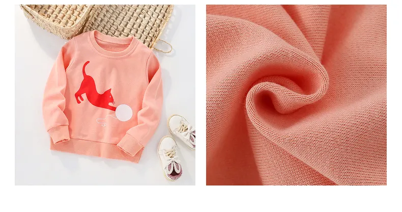 T-shirt à manches longues pour enfants, sweat à capuche imprimé de dessin animé, automne_voghion.com